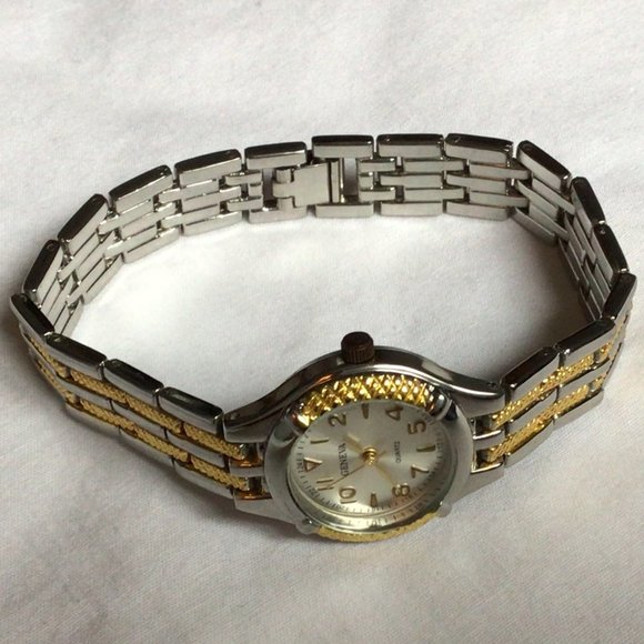Geneva - Two toned women's quartz watch - Picture 5 of 7